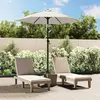 Image de Parasol Blanc Sable 200x224 Cm Aluminium Vidaxl