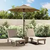 Image de Parasol Taupe 200x224 Cm Aluminium Vidaxl