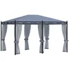 Image de Tonnelle Avec Moustiquaire 3x4 M Anthracite Acier Vidaxl