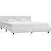 Image de Cadre De Lit Avec Led Sans Matelas Blanc 160x200 Cm Vidaxl