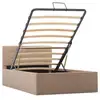 Image de Vidaxl cadre de lit à stockage cappuccino similicuir 100x200cm 285529