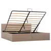 Image de Vidaxl cadre de lit avec rangement hydraulique similicuir 160x200 cm cadre 2 personnes
