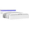 Image de Cadre De Lit À Rangement Hydraulique Sans Matelas Avec Led Vidaxl