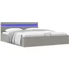 Image de Cadre De Lit À Rangement Hydraulique Sans Matelas 160x200 Cm Vidaxl