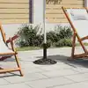 Image de Socle De Parasol Noir Et Bronze 9 Kg 40 Cm Fonte Vidaxl