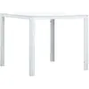 Image de Table Basse Blanc 78x78x74 Cm Pehd Aspect De Bois Vidaxl
