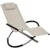 Image de Chaise Longue Pour Enfants Acier Crème Vidaxl