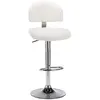 Image de Tabouret De Bar Blanc Similicuir Vidaxl