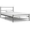 Image de Cadre De Lit Sans Matelas Gris Métal 100x200 Cm Vidaxl