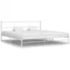 Image de Cadre De Lit Sans Matelas Blanc Métal 180x200 Cm Vidaxl