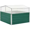Image de Serre Vert 100x100x77 Cm Acier Galvanisé Vidaxl