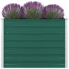 Image de vidaXL Jardinière Bac à Plante Pot à Fleurs Bac à Fleurs Légumes Herbes Véranda Jardin Patio Extérieur 100x100x77 cm Acier 47021