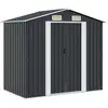 Image de Abri De Stockage Pour Jardin Anthracite Acier 204x132x186 Cm Vidaxl