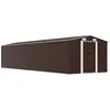 Image de Abri De Jardin Marron 257x990x181 Cm Acier Galvanisé Vidaxl