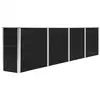 Image de Jardinière 320x40x77 cm acier galvanisé anthracite 47051