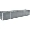 Image de vidaXL Lit surélevé de jardin Acier galvanisé 400x80x45 cm Gris