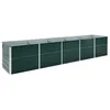 Image de vidaXL Lit surélevé de jardin Acier galvanisé 400x80x45 cm Vert
