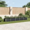 Image de vidaXL Lit surélevé de jardin Acier galvanisé 400x80x45 cm Anthracite