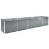Image de vidaXL Lit surélevé de jardin Acier galvanisé 400x80x77 cm Gris