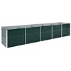 Image de vidaXL Lit surélevé de jardin Acier galvanisé 400x80x77 cm Vert