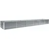 Image de vidaXL Lit surélevé de jardin Acier galvanisé 480x80x45 cm Gris 47064