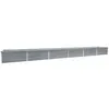 Image de vidaXL Lit surélevé de jardin Acier galvanisé 600x80x45 cm Gris 47072