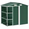 Image de Abri De Jardin Avec Étagère Vert 205x130x183 Cm Fer Vidaxl