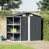 Image de Abri De Jardin Avec Étagère Anthracite 205x130x183 Cm Fer Vidaxl