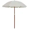 Image de vidaXL Parasol de jardin avec mât en acier 180 cm Sable 47798