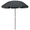 Image de Parasol De Jardin Avec Mât En Acier 240 Cm Anthracite Vidaxl