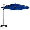 Image de Parasol De Jardin En Porte-à-faux Mât En Aluminium Bleu Azuré Vidaxl