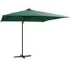 Image de Parasol De Jardin En Porte-à-faux Lumières Led Et Mât En Acier Vidaxl