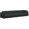 Image de vidaXL Canapés de jardin 4 pcs avec coussins Résine tressée Noir