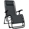 Image de Chaise Pliable De Terrasse Noir Textilène Vidaxl