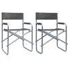 Image de vidaXL 2x Chaises de Metteur en Scène Chaise Pliable Siège de Jardin Siège de Camping Plage Extérieur Terrain de Sport 47920