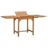 Image de Table Extensible De Jardin (110-160)x80x75 Cm Teck Solide Vidaxl