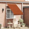 Image de vidaXL Auvent manuel rétractable 150 cm Orange et marron 145835