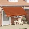 Image de vidaXL Auvent manuel rétractable 400 cm Orange et marron 145840