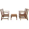 Image de Vidaxl salon de jardin 4 pcs bois d'acacia solide 47282