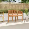 Image de Banc De Jardin En Forme De Banane 120 Cm Teck Solide Vidaxl