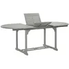 Image de vidaXL Table de jardin Gris 200x100x74 cm Bois dacacia massif
