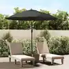 Image de Parasol D'extérieur Avec Mât En Aluminium 270 Cm Anthracite Vidaxl