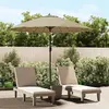 Image de Parasol D'extérieur Avec Mât En Aluminium 270 Cm Taupe Vidaxl
