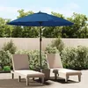 Image de Parasol D'extérieur Avec Mât En Aluminium 500 Cm Bleu Azuré Vidaxl