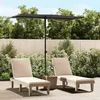 Image de Parasol De Jardin Avec Mât En Aluminium 180x110 Cm Anthracite Vidaxl