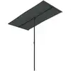 Image de Vidaxl parasol de jardin avec mât en aluminium 180x110 cm anthracite 47330