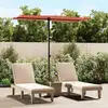 Image de Parasol De Jardin Avec Mât En Aluminium 180x110 Cm Terre Cuite Vidaxl