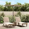Image de vidaXL Parasol de Jardin avec Mât en Aluminium Pare-soleil de Patio Abri de Soleil Parasol de Terrasse Extérieur 2x15 m 47339