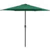 Image de Parasol De Jardin Et Mât En Aluminium 270x246 Cm Vert Vidaxl