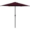 Image de Parasol De Jardin Et Mât En Aluminium 270x246 Cm Rouge Bordeaux Vidaxl